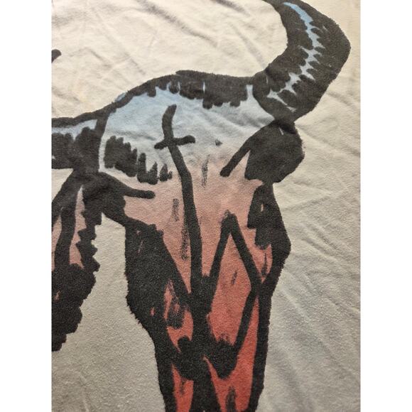 Kid Dangerous Grime Couture Bull Skull T-Shirt L 20" P2P - Picture 3 of 9